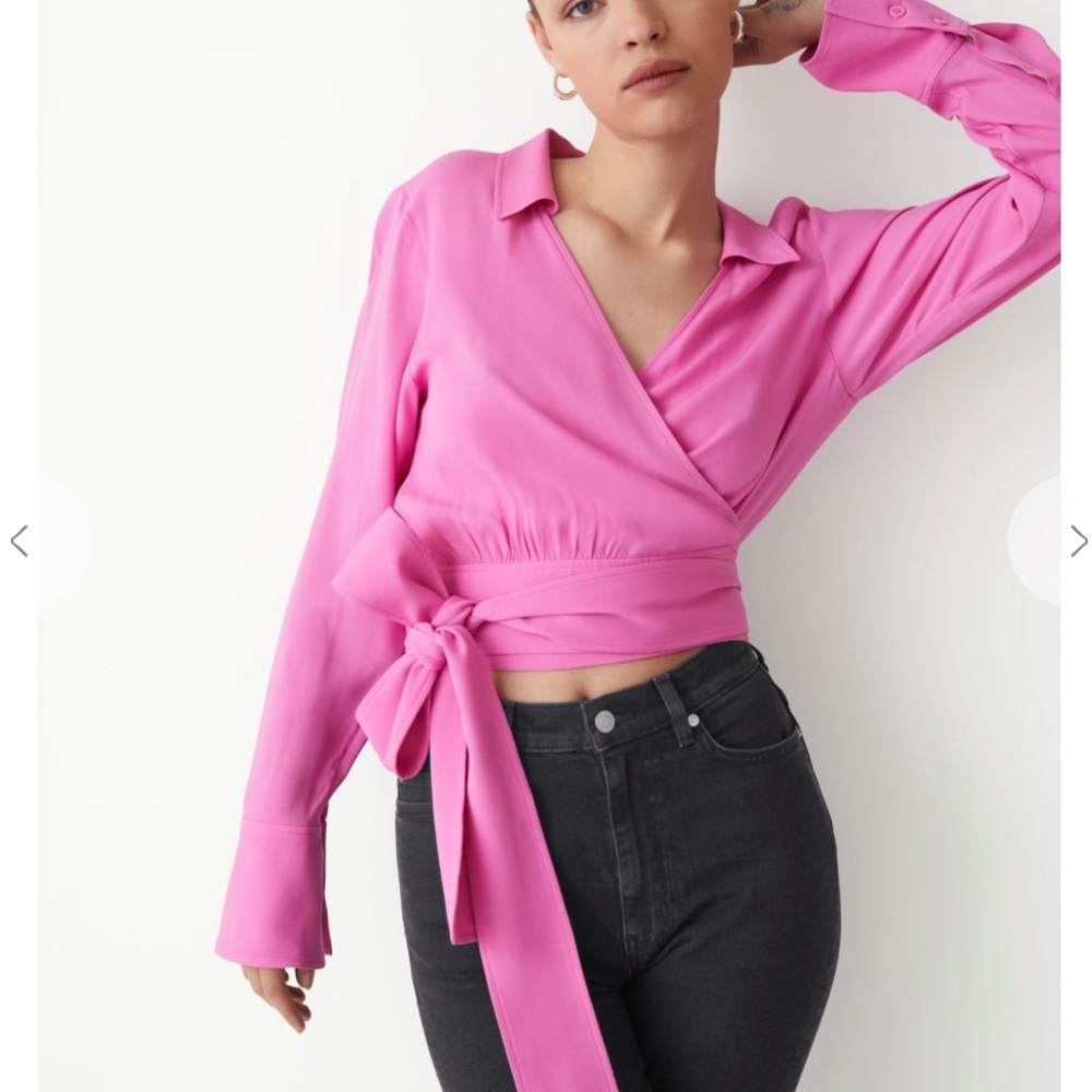 & Other Stories Wrap Top Size 0